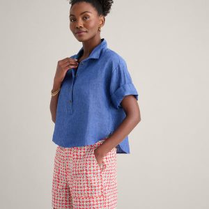 Linen Popover Untucked Ivy Shirt