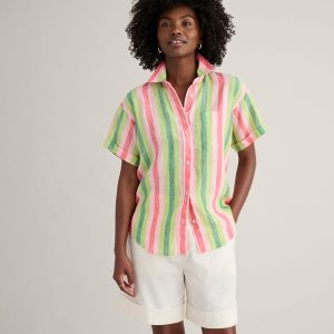 Linen Short Sleeve Juno Shirt