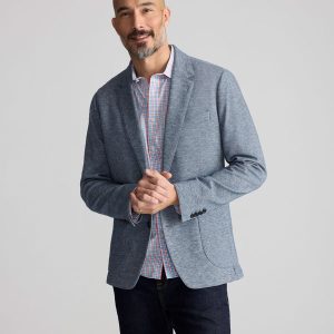 Italian Cotton-Blend Knit San Oro Sport Coat